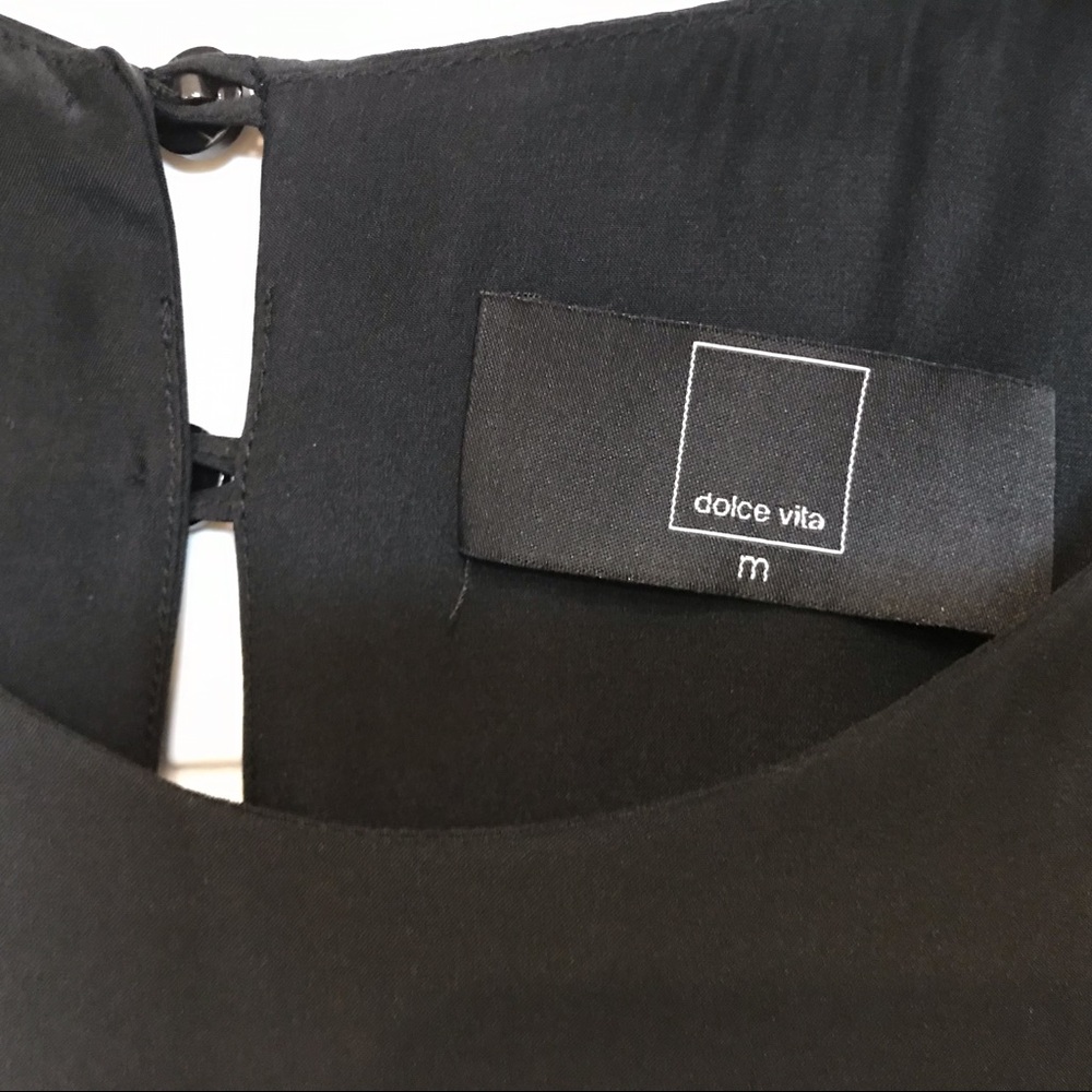 NWT - Dolce Vita - Elegant Black Split back dress - Picture 4 of 8
